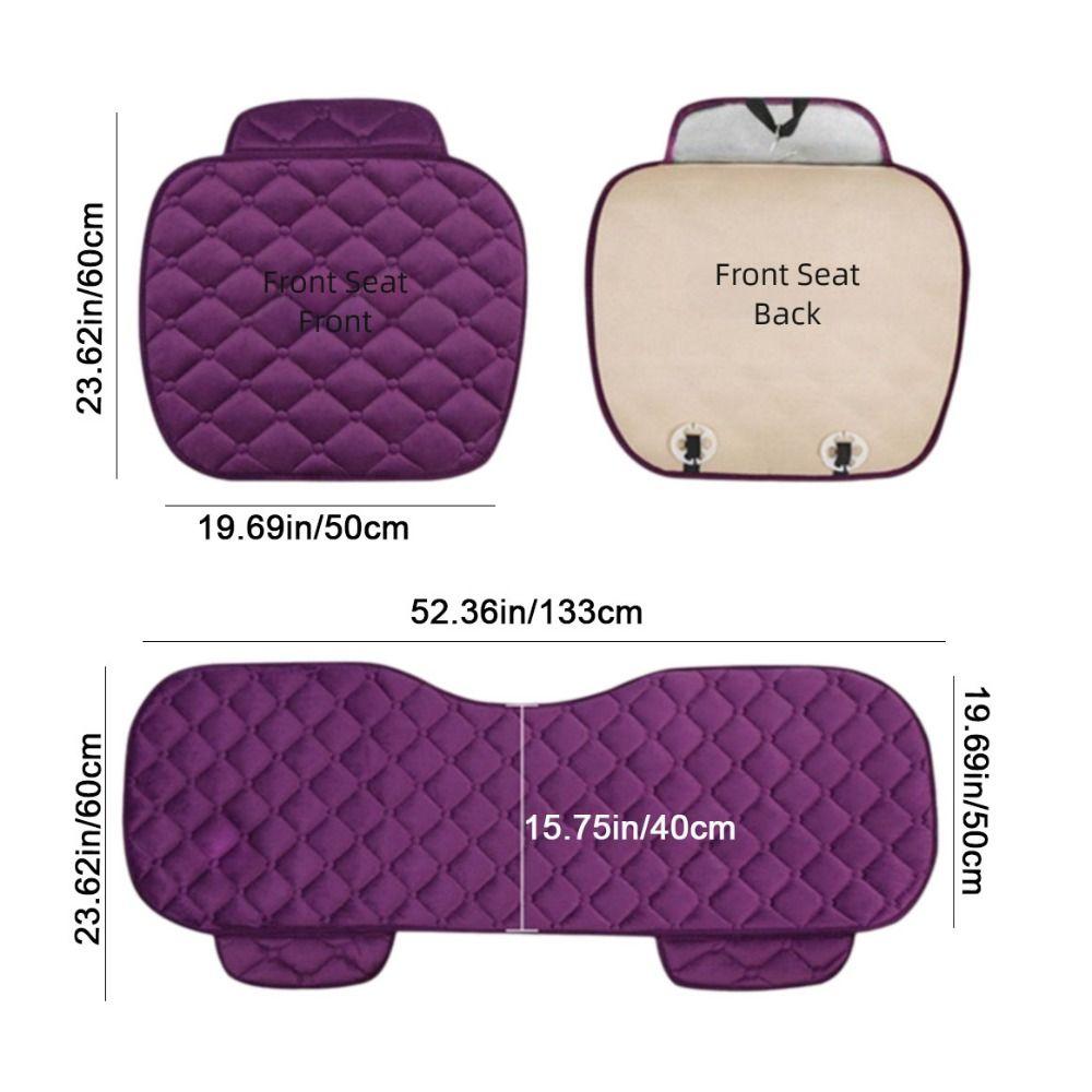 Plush Winter Car Seat Cover Anti-slip Auto Protector Mat Practical Auto Seat Cushion  Van