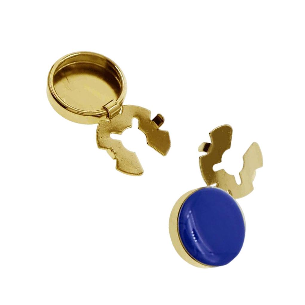 

2 шт. Мужские запонки, украшения для костюма, накладки на пуговицы для формального мероприятия, мужской подарок синий