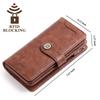 Women's Long Zipper RFID Wallet - European & American Style, Large Capacity PU Leather Clutch