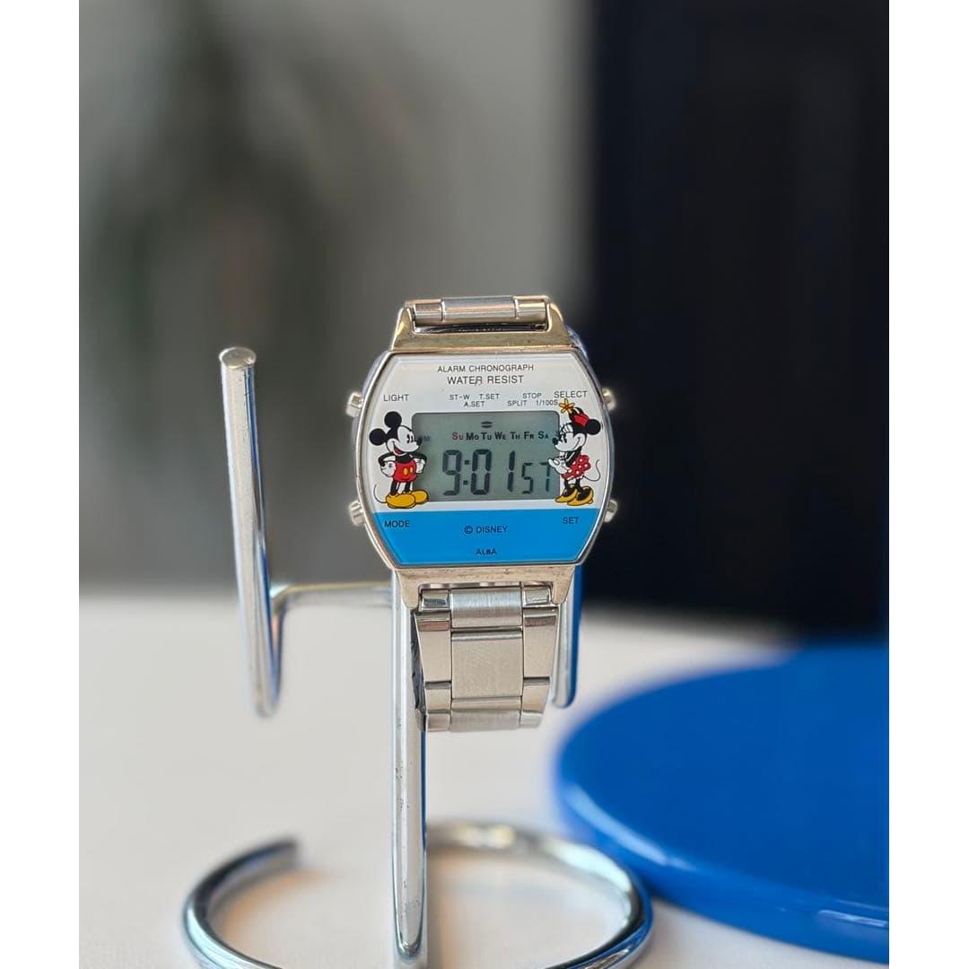 [90s Rare] ALBA Disney Digital Watch Y735-4A70