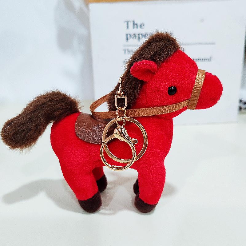 Cute Little Horse Plush Toy Pendant - Children's Zoo Animal Mascot Doll