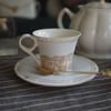 Creative Ceramic Coffee Cup Golden Porcelain Tea Cup Coffee Cups Set  High Quality  Tea Cup Set