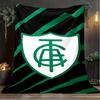 1PC América Futebol Club Printed Soft Flannel Blanket Throw for Adult Bedroom Living Room Sofa Camping Travel Fan gifts Christmas Gifts