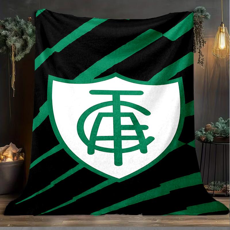 1PC América Futebol Club Printed Soft Flannel Blanket Throw for Adult Bedroom Living Room Sofa Camping Travel Fan gifts Christmas Gifts