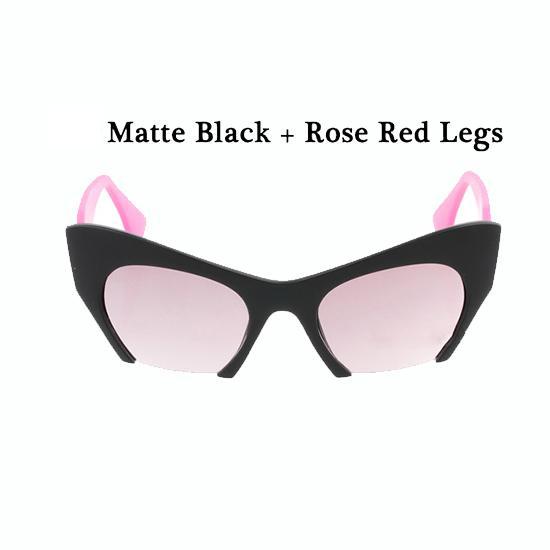 

Солнцезащитные очки «кошачий глаз», винтажные женские брендовые дизайнерские полуободковые модные солнцезащитные очки