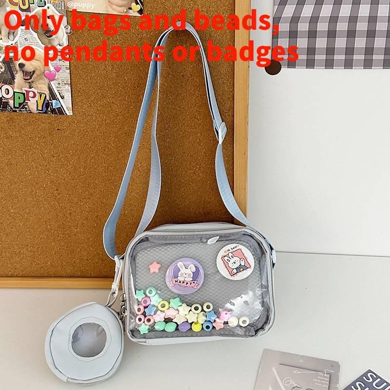 Girl Pvc Small Crossbody Bag With Zipper Pocket For Daily Casual Use