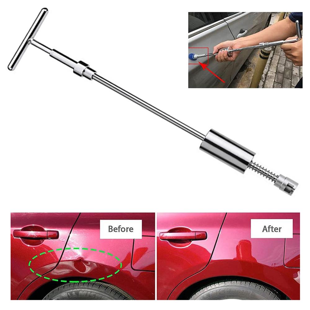 Car Paintless Dent Repair Tools Metal T Puller Removal Kit Slide Hammer Reverse Hammer Tool Auto Body 18Pcs Suction Cup Set