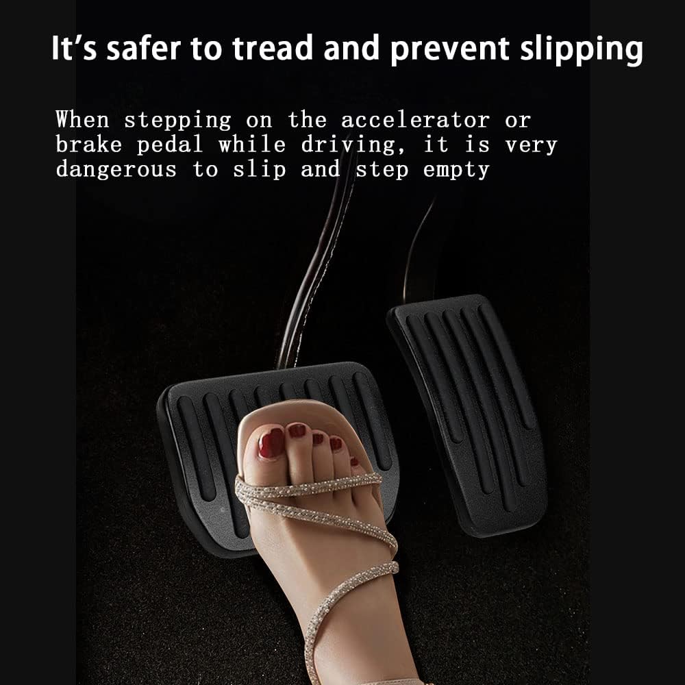 Tesla Model Y Accessories Anti-Slip Auto No Drilling Foot Pedal Brake and Gas Pedal Pad Fit for Tesla Model 3 Model Y 2017-2021 Accelerator Pedal