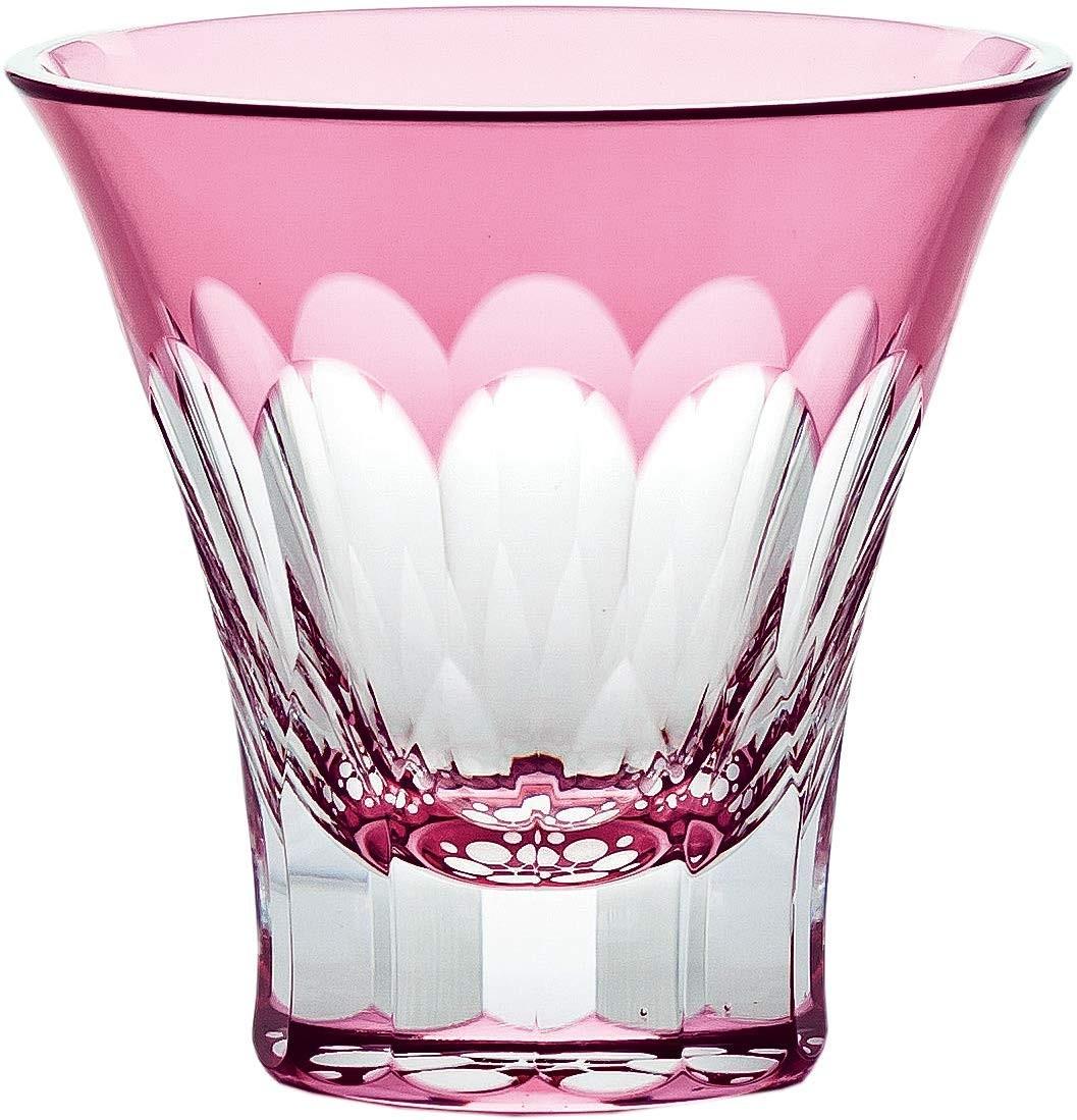 

Toyo Sasaki Glass Yachiyo Kiriko Sake Red Plum Blossom Made in Wooden Box Sake Whiskey Cup, Pattern, 85ml, Japan, Included, Cup, Glass, Glass,