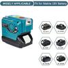 Power Inverter for Makita 18V Battery,DC 18V To AC 120V/220V Portable Power Station with USB,Type-C 280lm LED Light for Camping