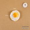 Heart-shaped Fried Egg Fridge Magnet - Fake Boiled Egg Kitchen Decoration Toy