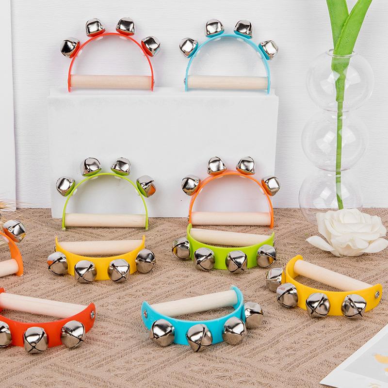 Kids 8-Note Xylophone Lacing Clock Rainbow Tower Four Sets Column Shape Board Worm Twist Baby Educational Toy MHWJ-003