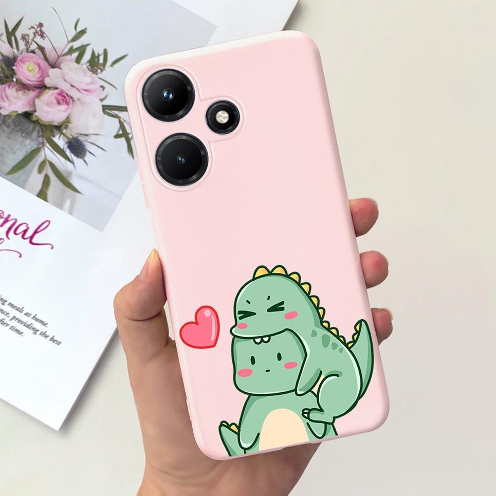 

Для Infinix Hot 30i 30 Play NFC Чохол Місячна Ніч Квітка Рідкий Силікон Задня Кришка Для Infinix Hot 30Play 30i 30 Play Чохол для Телефону Hot 30 Play ( NFC )