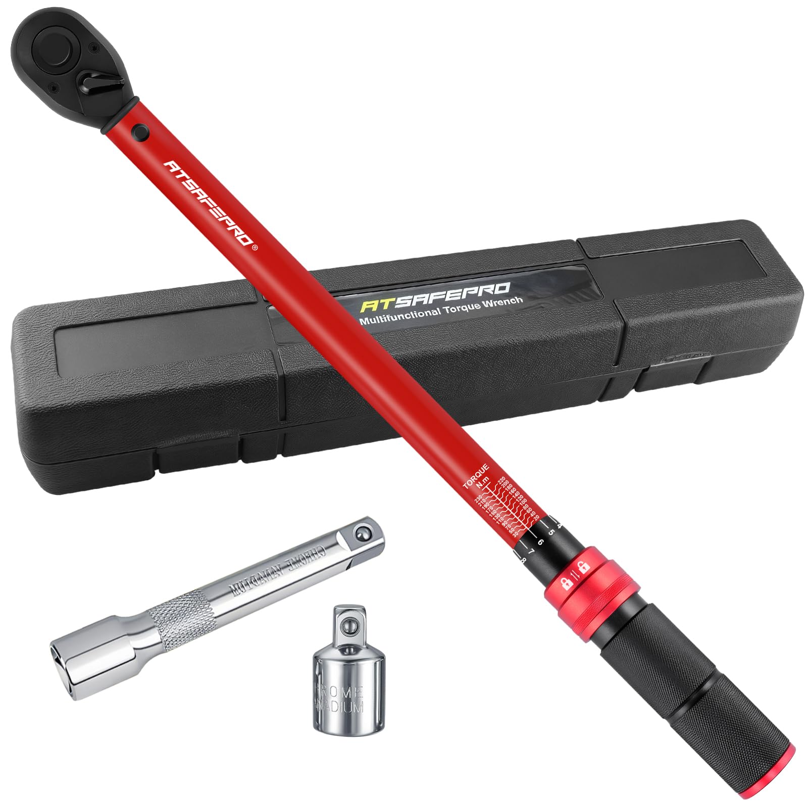 Tire Change Torque Wrench for Nm Torque Drive with Tool Kit for and Includes Calibration Japanese Instruction and Wrench Storage Box Cars, 20-230
