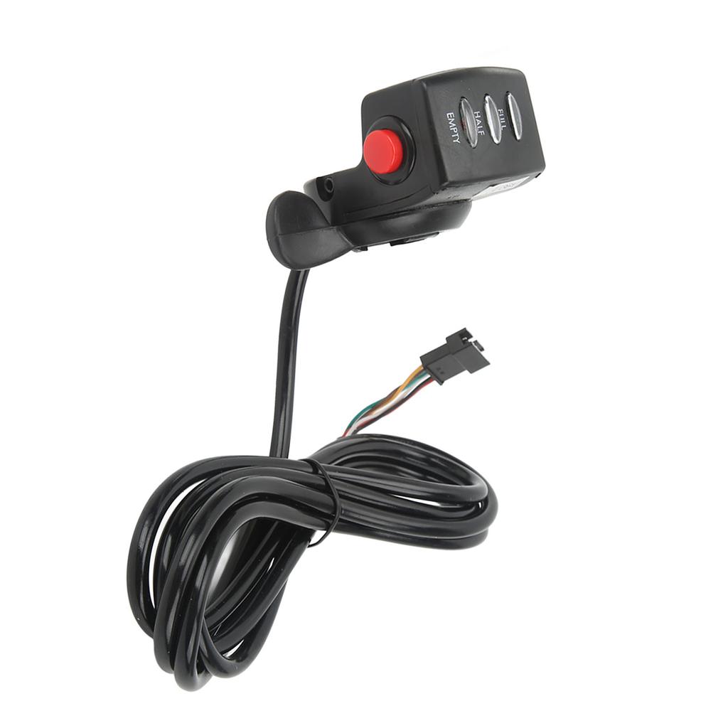 E-cykel gasreglage Hållbar ABS Batteridisplay Stabil Känslig kontroll E-cykel tumaccelerator för elcykel 36V