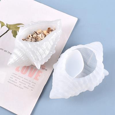 Cutie de depozitare Conch Mucegai din silicon DIY Artizanat Instrument de fabricare a containerelor Mucegai din rășină epoxidice de cristal