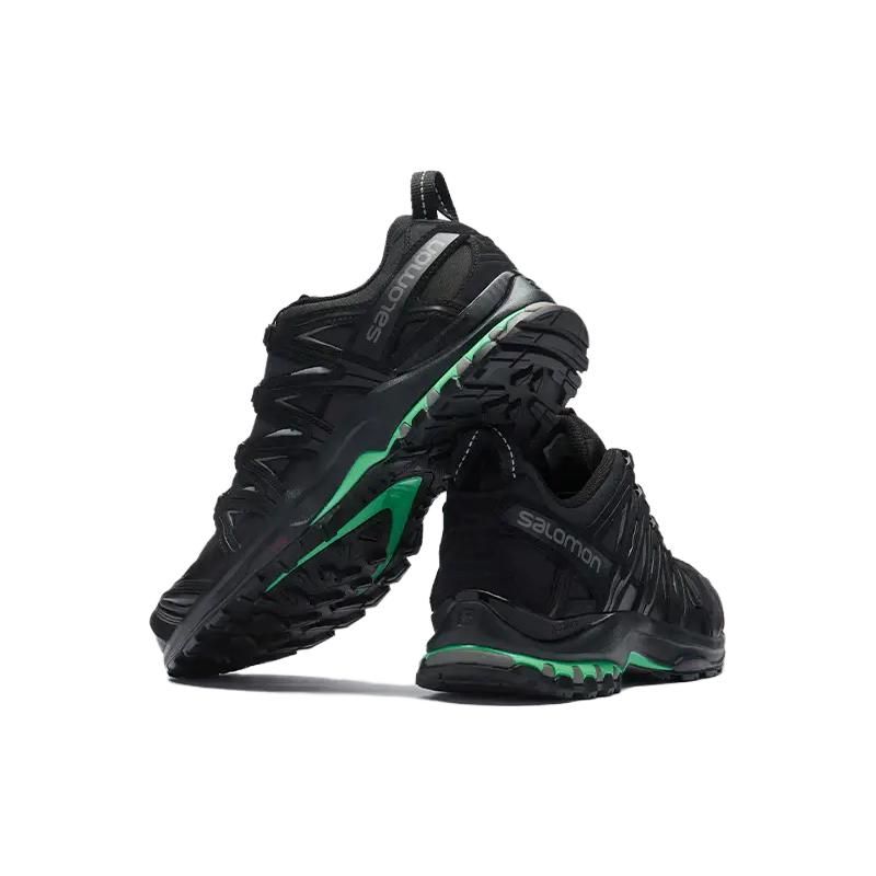 SALOMON XA Pro 3D Suede Comfortable Durable Low Top Outdoor Functional Shoes Unisex Shoes Black Green 474783