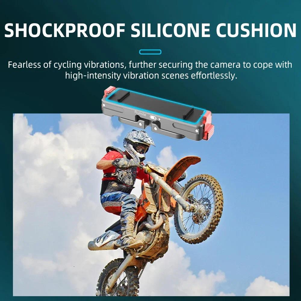 Flymile Magnetic Quick Release Adapter Mount Brackets For Insta360 Go 3S/3 Removal Base Protect Brackets Action Camera Accessory