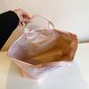 Pink Star Print Tote Bag for Women Large Capacity Waterproof Shiny Handbag Casual Daily Shopping Shoulder Bag for Travel
