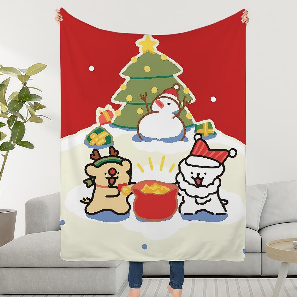 Blanket Throw Cute Super Cosy Plush Living Room Sofa Couch Christmas Dog Childish Birthday Line Gifts
