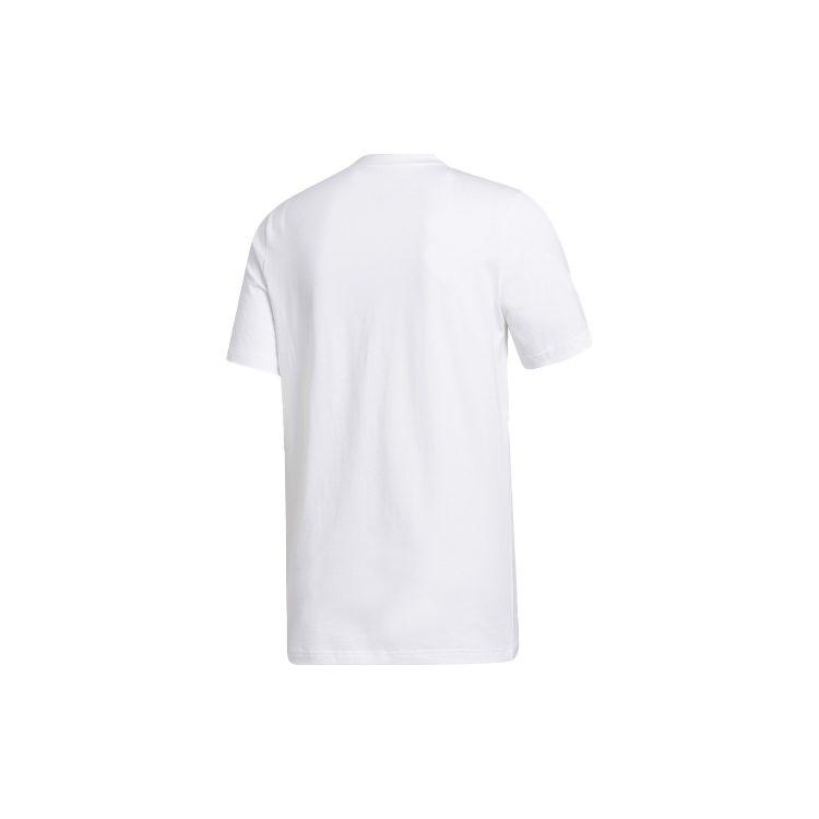 Adidas T Shirts Men's White Crew Neck Moderate Straight Fit GL4426