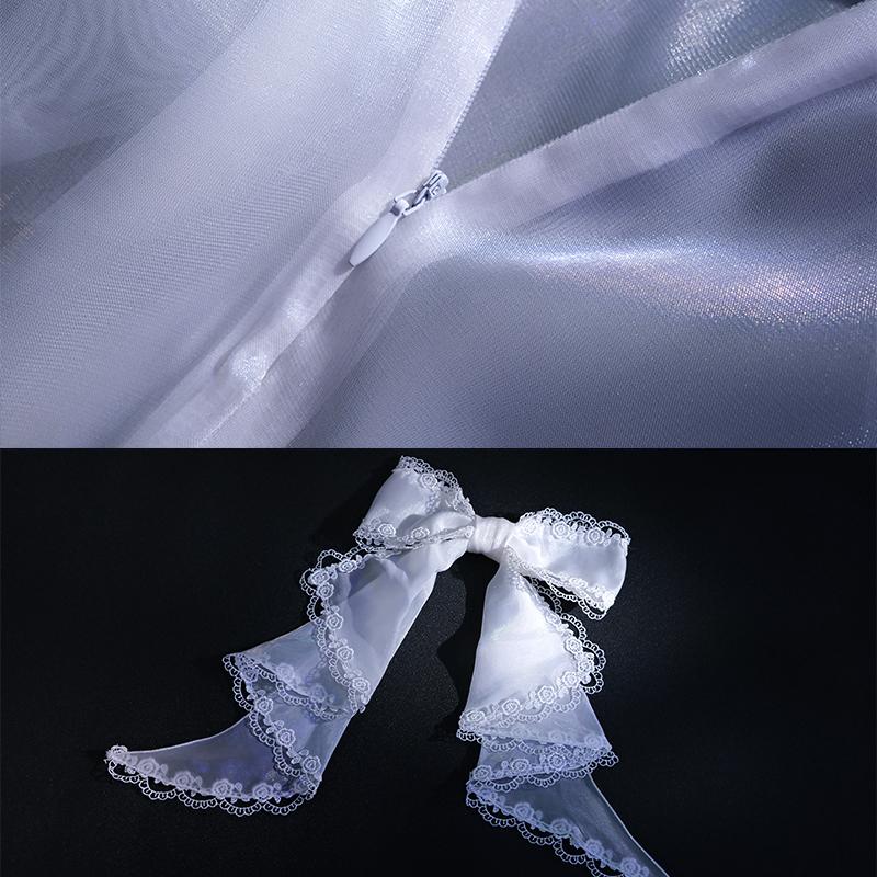 Spiel Honkai Star Rail Fanart Robin Cosplay Kostüm Robin Sommer Badeanzug Halloween Weiß Damenkleid