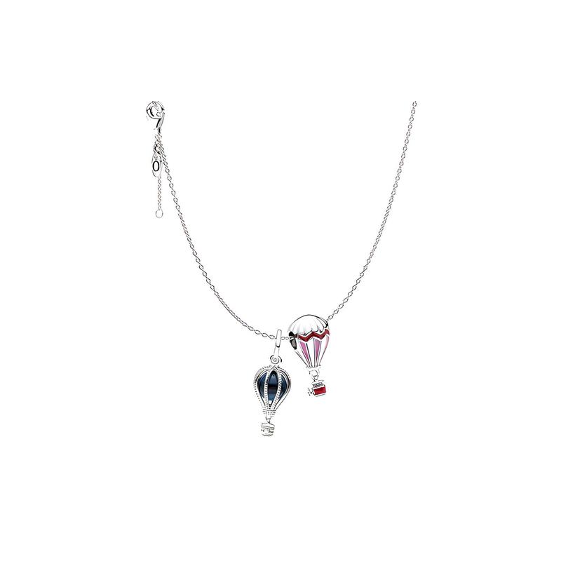 Pandora Fantasy Balloon Set 925 Silver Necklace Women s Silver ZT0344