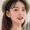 Korean-Style 2025 Reindeer Antler Stud Earrings with Moonlight Stone - Christmas Gift for Women & Students