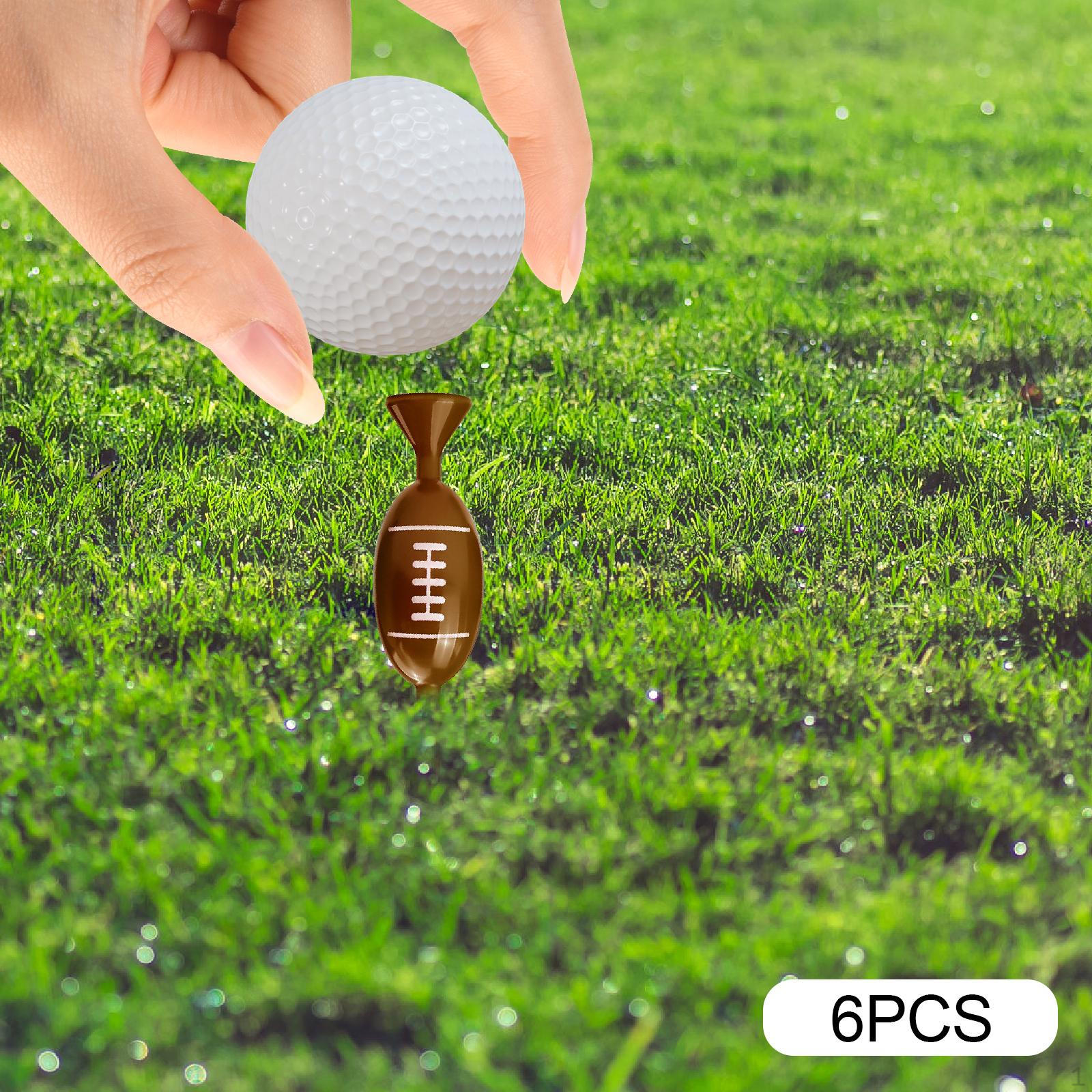 

6 Pieces Golf Tees Ball Holder Increases Distance Speed Driving Range Tee Golfing Accessory Coffee