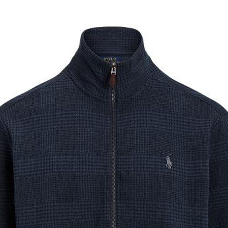 Polo Ralph Lauren FW23 Logo Embroidered Plain Knit Jacket Men Jackets Navy-Blue MNPOKNI16823155-410
