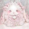 High-value Cartoon Lolita Rabbit Doll Oblique Span Bag Girl Pearl Chain Shoulder Bag Cute
