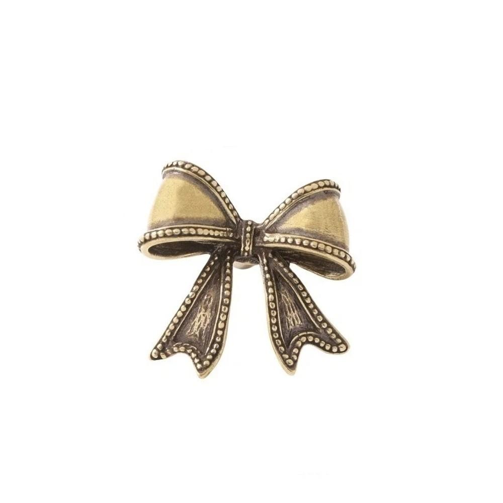 

Home Decor Bow Drawer Pulls Bow Shape Cabinet Pulls Retro Bow Tie Brass Handle Drawer коричневий