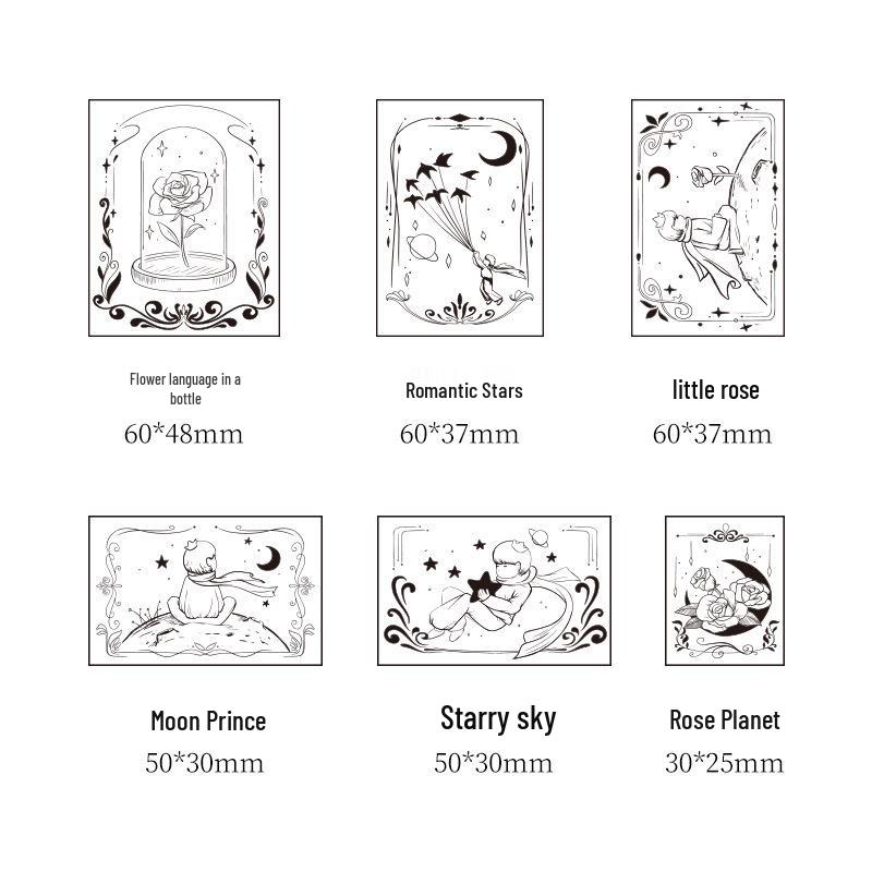

Деревянный штамп «Розовый принц»: Креативный Ретро DIY Журналинг и Многофункциональное Украшение 60*48mm (Extra Large)
