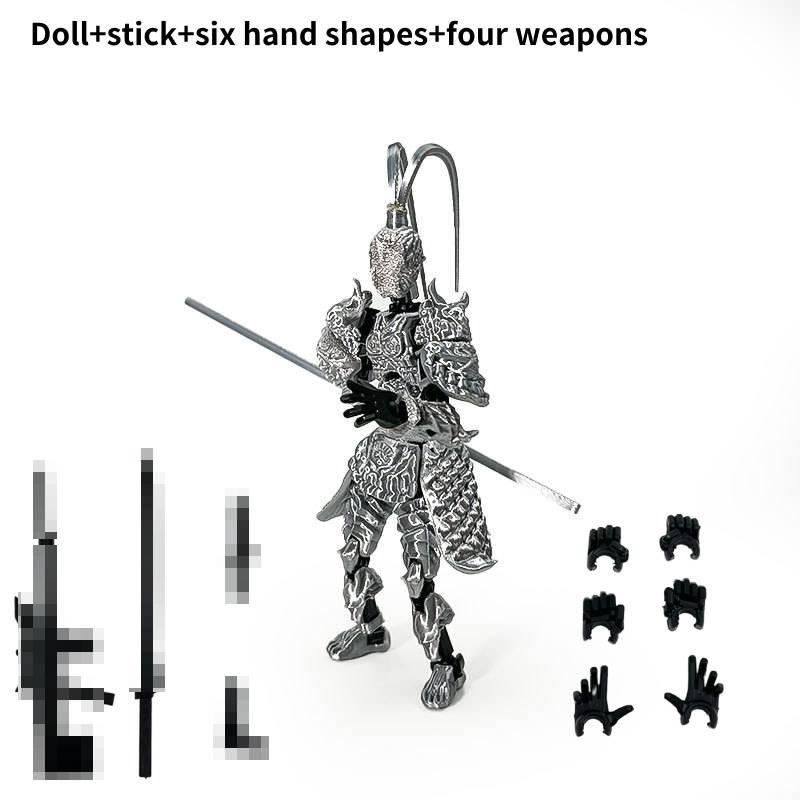 Hochwertige Schwarze Mythologie Wukong Gelenkige Actionfigur Sammlerspielzeug Set