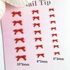 Mini Decorazioni per Unghie Fiocco Stile Misto Hot Sale Colore Solido Rosso Ancora Grandi e Piccoli Accessori per Unghie in Resina