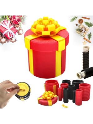 Annoying Nested Screw Gift Box Money Puzzle Box, 10 Layer Reusable Prank Gift Boxes for Birthday, Christmas & Fun Party