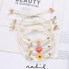 Boho Handmade Cartoon Star Flower Daisy Bracelet for Girl Women Strap Rope Bracelets Friendship Couples Jewelry Gift