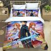 Cartoon Sword Art Online Bedding Sets Exquisite Bed Supplies Set Duvet Cover Bed Comforter Set Bedding Set Luxury Birthday Gift9