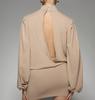 European & American Autumn Sexy Deep V Long Sleeve Hip-Hugging Short Dress