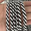 Cotton rope Yarn 100M 5mm Colorful eight Strand Cotton Rope DIY Colorful two-color cotton rope 0.5cm width