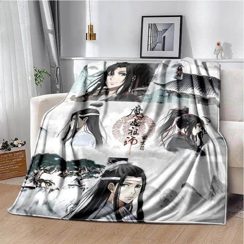 Anime Grandmaster of Demonic Cultivation Flannel Warm Soft Throw Blanket Mo Dao Zu Shi Sofa Blanket Picnic Blanket Girls Gift