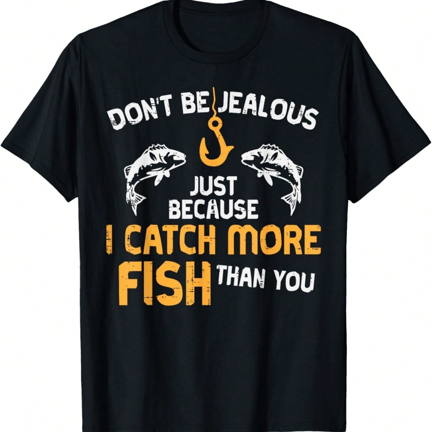 Dont Be Jealous Fishing Funny Fisherman Angler Kid T-Shirt S разноцветный