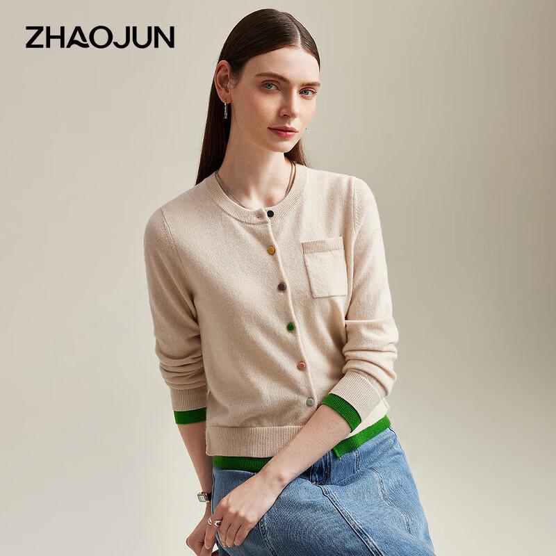 

Zhaojun Women s Round Neck Long Sleeve Pure Cashmere Sweater M