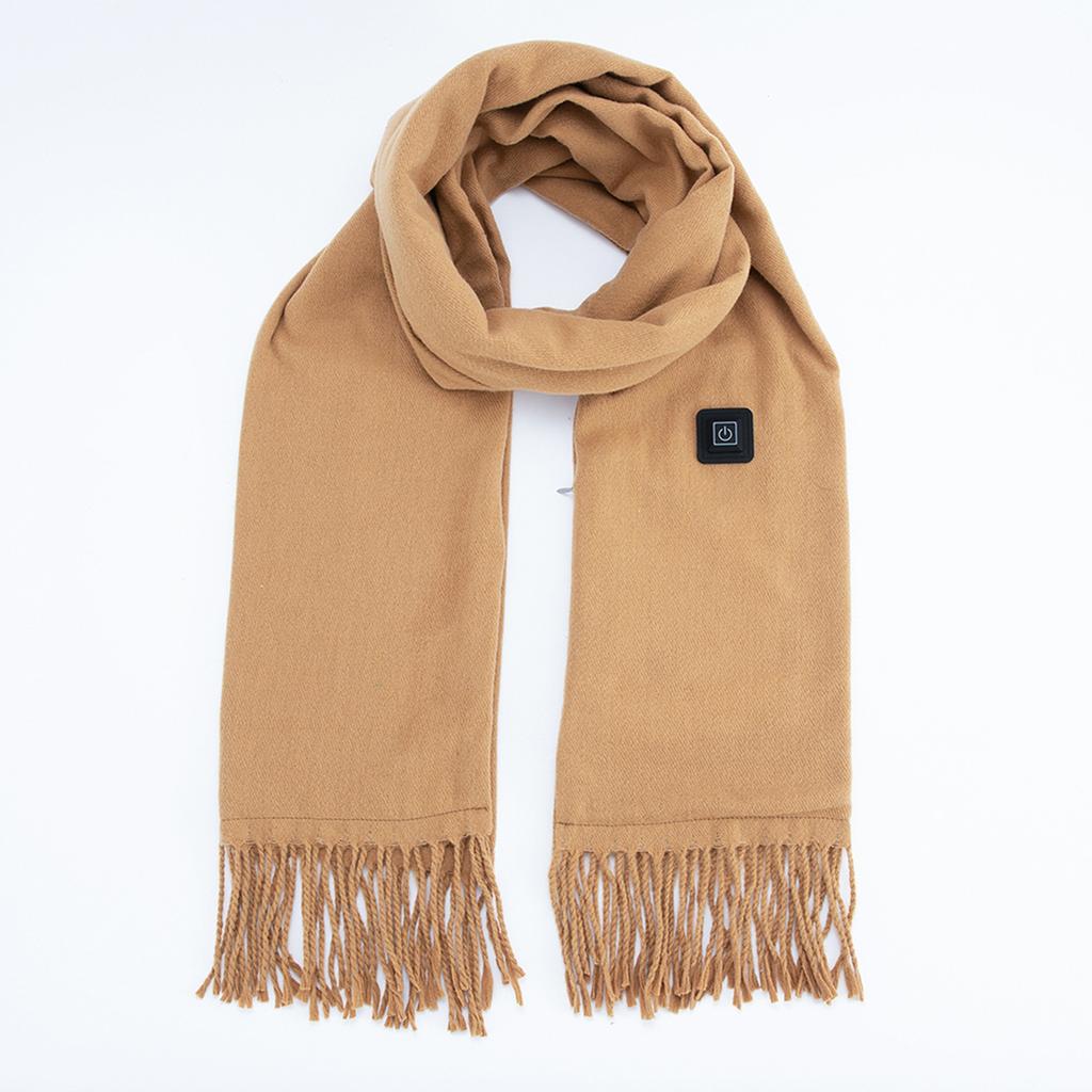 Imitation Cashmere Heating Scarf Solid Color Intelligent Electric Heating Scarf Men's and Women's New Heating Scarf