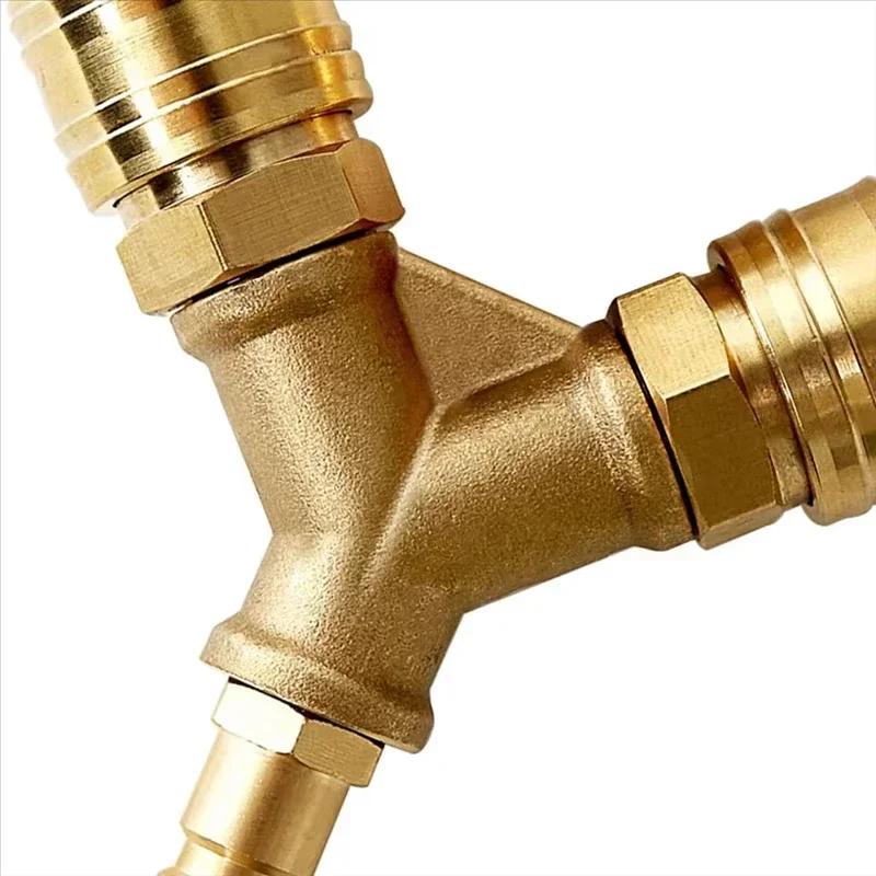 

2 Way Air Switch Connector 14AG Compressed Air Distributor with Copper Plated Iron for Industrial Pneumatic Tools China Mainland