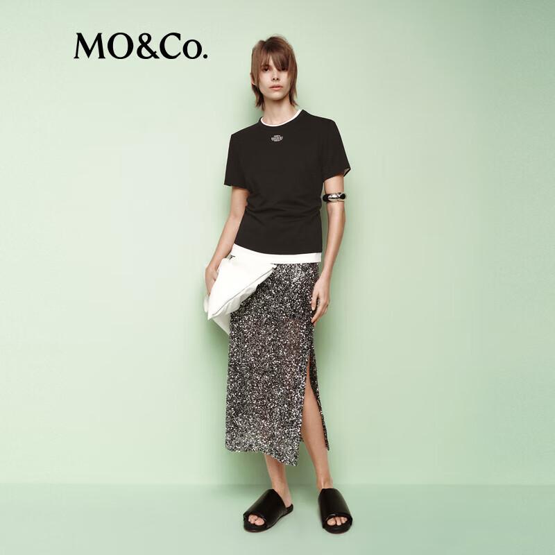 MO&Co. GAUCHERE Designer Collaboration Straight-Shoulder T-Shirt