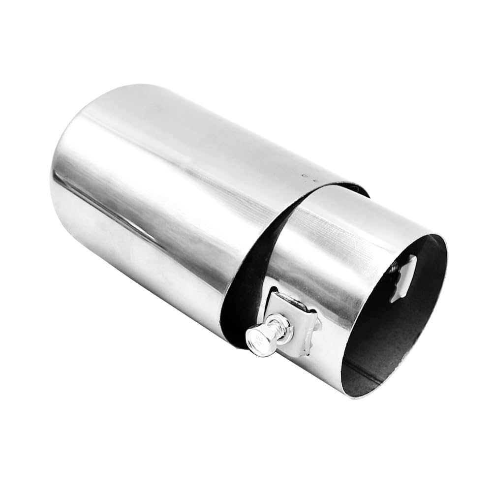Tpnidaii Car External Products, Straight Type Muffler Cutter, Exhaust Pipe, Exhaust Tip, Muffler, Pipe