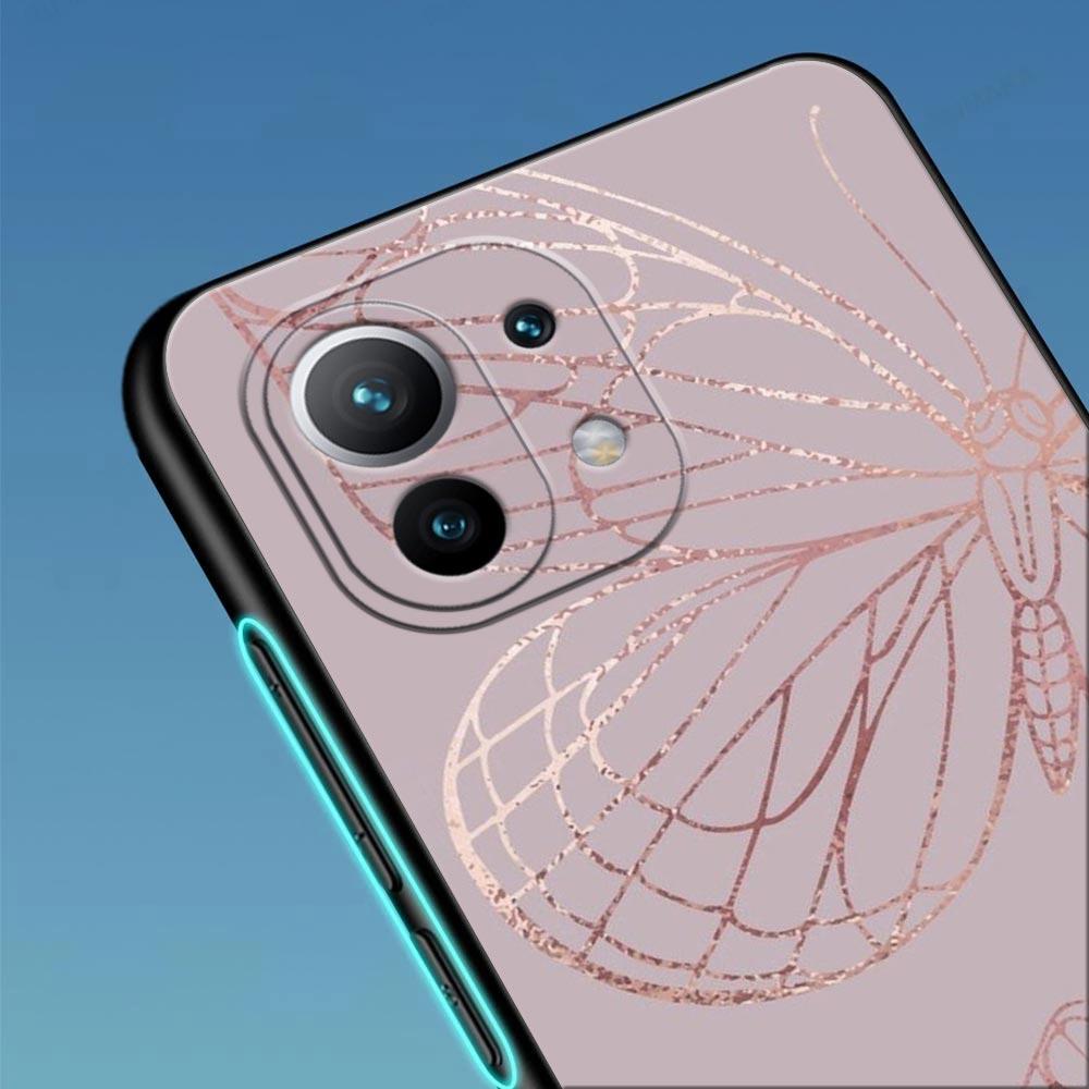 Pink Glitter Hearts Love Grass Leaf For Xiaomi 15 Ultra 11T 12T 13T 14T Pro Phone Case Mi POCO X7 M7 F7 Pro F5 F6 X3 X5 X6 Cover