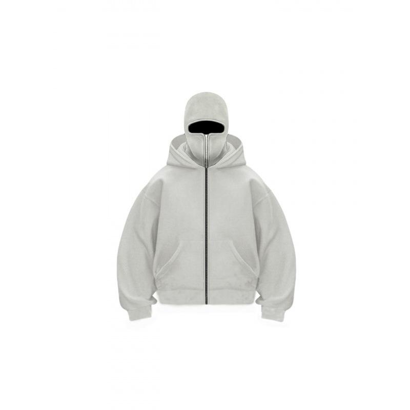 2025 Euro-Asian Men's Autumn/Winter Double Hood Hoodie – Unique Design, Long Sleeve, 250g
