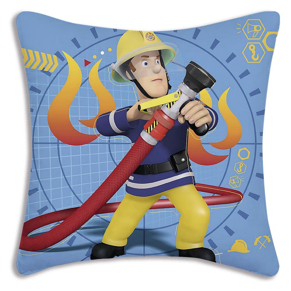 Anime Für Feuerwehrmänner S-Sam Kissenbezüge Cartoon Sofa Dekorativ Zuhause Doppelseitiger Druck Kurzer Plüsch Niedlicher Kissenbezug